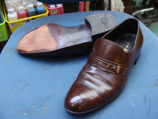 pierre cardin ピエール・カルダン　紳士革靴です　革ソールにハーフソール補強しますのサムネイル