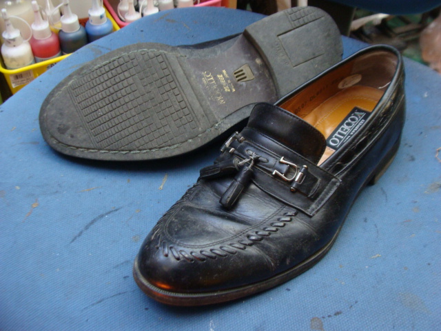 madras　modello　マドラスモデーロ　紳士革靴　かかとゴム交換　高さ補正のサムネイル